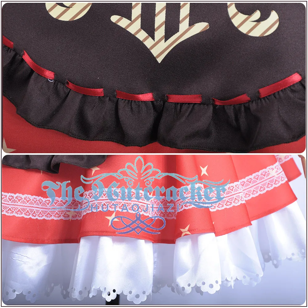 Милый! Солнечный свет! Aqours mijyku Bremen Band Kurosawa Ruby Косплей Костюм на заказ красное мини
