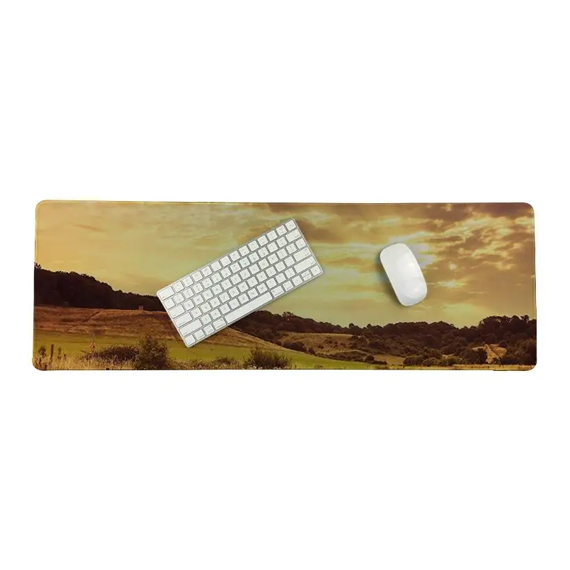 MaiYaCa Top Quality field Landscape Silicone Pad to Mouse Game Size for 30*80cm/11.8*31.5inch Small Mousemat | Компьютеры и офис