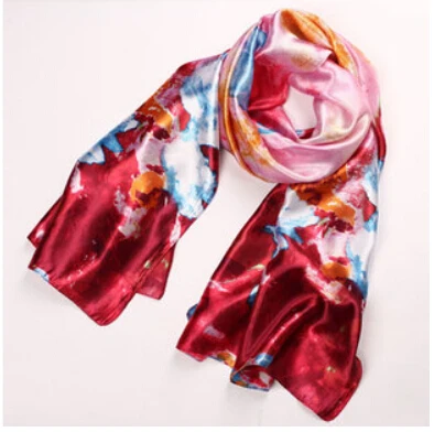

v-type high-end big Shunya Ms. summer season ink painting style long scarf scarves wholesale air conditioning