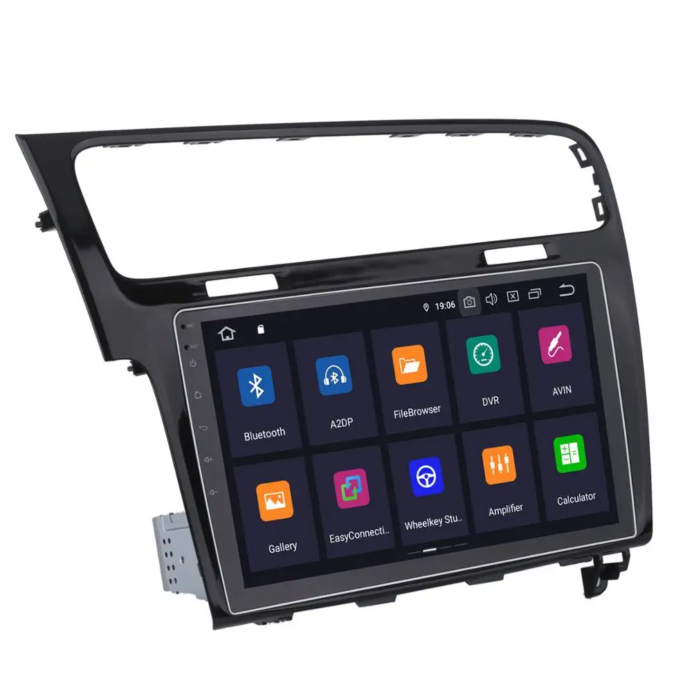 10 2 IPS Android 9 0 PX6 Автомобильный мультимедийный один Din GPS Navi для Volkswagen Golf 7 2013 2014 2015 2016