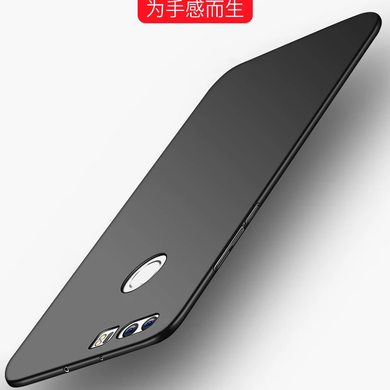 Роскошные жесткие ПК чехол для huawei Honor 8 тонкий матовый кожи защитный honor8 полный