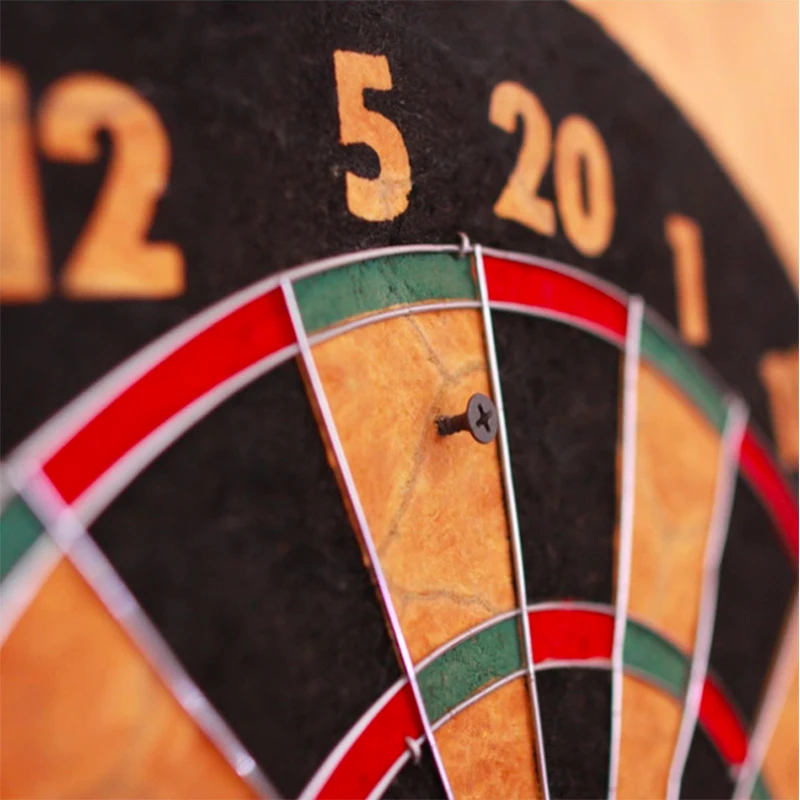 

New Indoor 12inch 15inch 17inch Sport Double Target Dart Plate Flocking Dartboard Board Double Thickening for wholesale