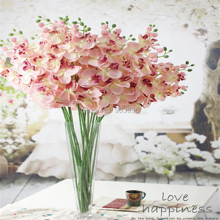 Kopen Spr 30 Stks/partij Kunstmatige Vlinder Orchidee Zijde Bloem Bruiloft Tafel Centerpieces Bloemen Decoratie Zelfs Planning Gratis Verzending