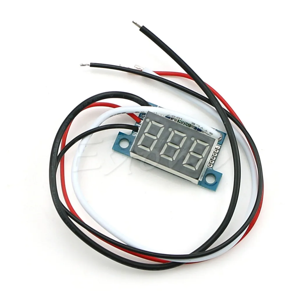 Мини LED 0 999mA DC 4 30V Цифровая панель амперметр ампер метр с проводом измеритель тока