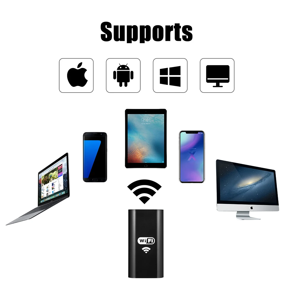 Камера эндоскоп с объективом 8 мм Wifi Android 720P IOS Бороскоп водонепроницаемый