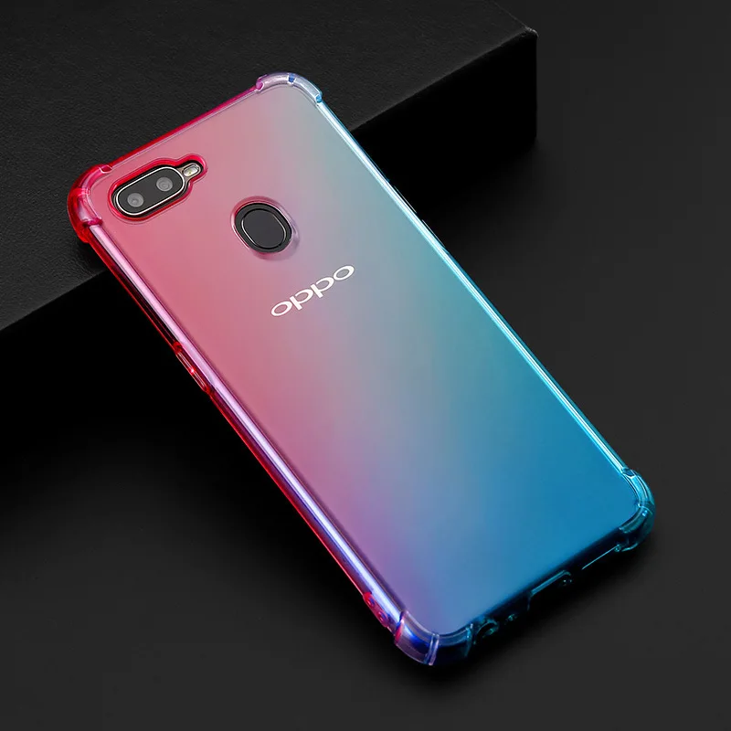 Противоударный Прозрачный мягкий силиконовый чехол для OPPO A7 A7X AX7 A5S A79 A83 A73