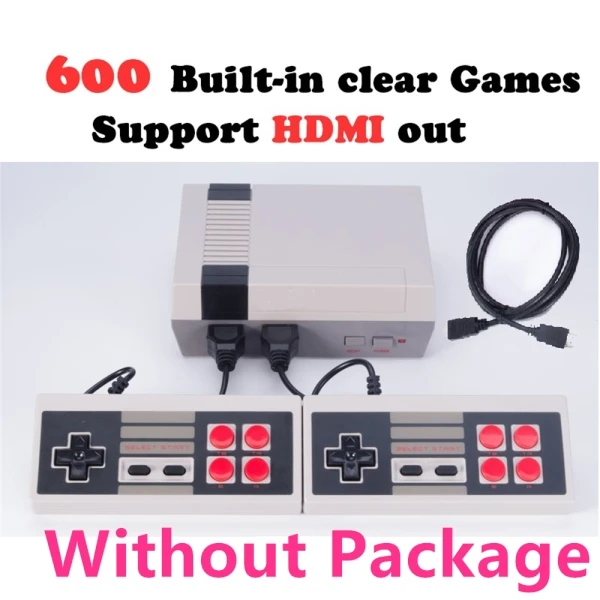 TSINGO встроенный 600 Классические Игры Портативный игровой плеер 8 бит Ретро Мини ТВ игровая консоль HDMI выход лучший подарок для детей - Цвет: No Package