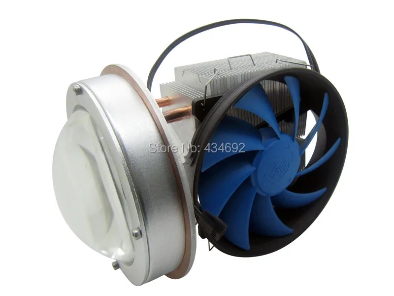 DC12V высокое Мощность 100 W-150 W привело радиатор вентилятора+ 100 мм 120 уровневые светодиодные линзы комплект для высокое Мощность светодиодные лампы освещения