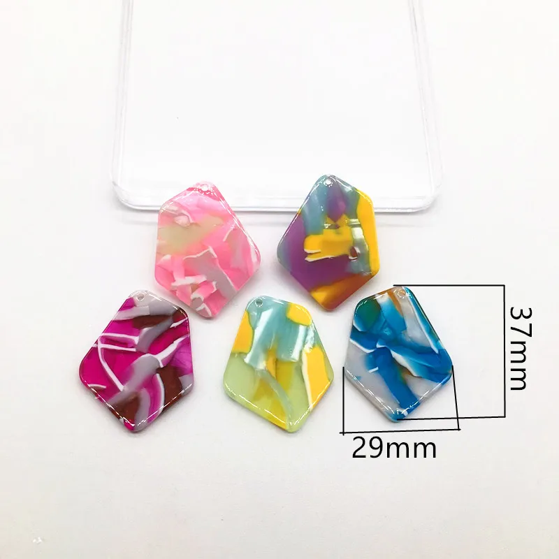 Новое поступление! Асимметричные подвески для сережек 37x29 мм 50 шт./лот из уксусной