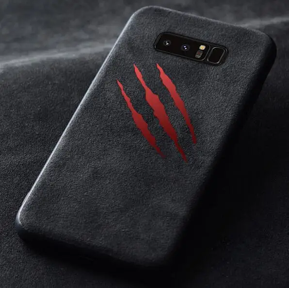 Claw mark Автоспорт AMG Мощность Роскошный кожаный чехол для телефона чехол для samsung Galaxy S10 плюс S10E S8 S9 плюс автомобильный брелок с логотипом, кожаные чехлы для мобильных телефонов - Цвет: Claw mark