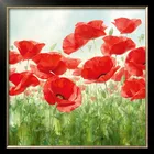 Ручная работа, красный цветок, рукоделие, вышивка, сделай сам, Набор для вышивки крестиком, рукоделие, 14CT, без принта, домашний декор, искусство на стену