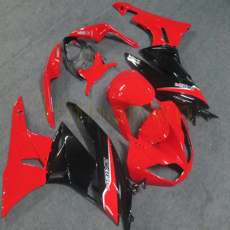 G На заказ+ винты литьевая Форма Черный мотоцикл Обтекатели ZX-6R 09-12 для Kawasaki zx6r 2009 2012 ZX6R 636 - Цвет: G