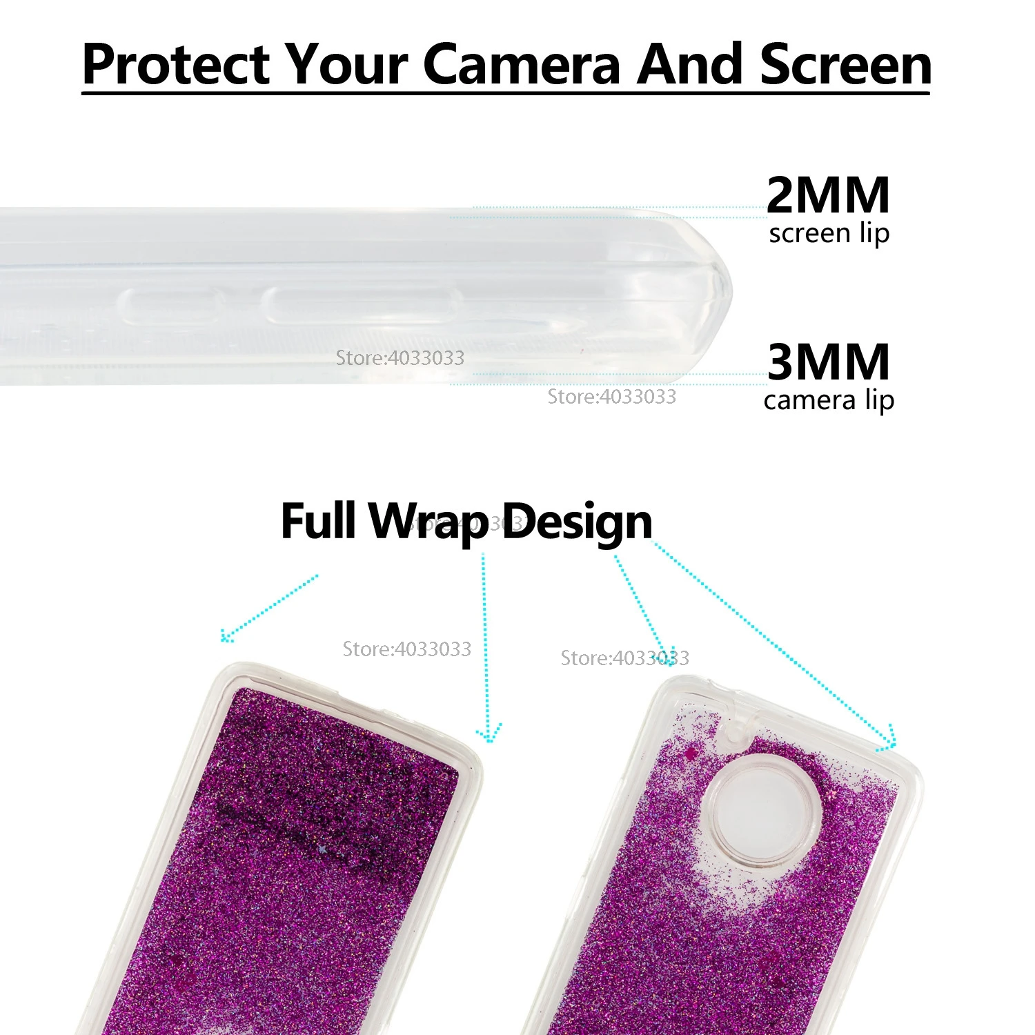 Case for Motorola Moto G5 XT1672 XT1676 Dynamic Flow Liquid Flash Crystal Clear Cover 5th Gen XT1677 XT1670 XT1675 |