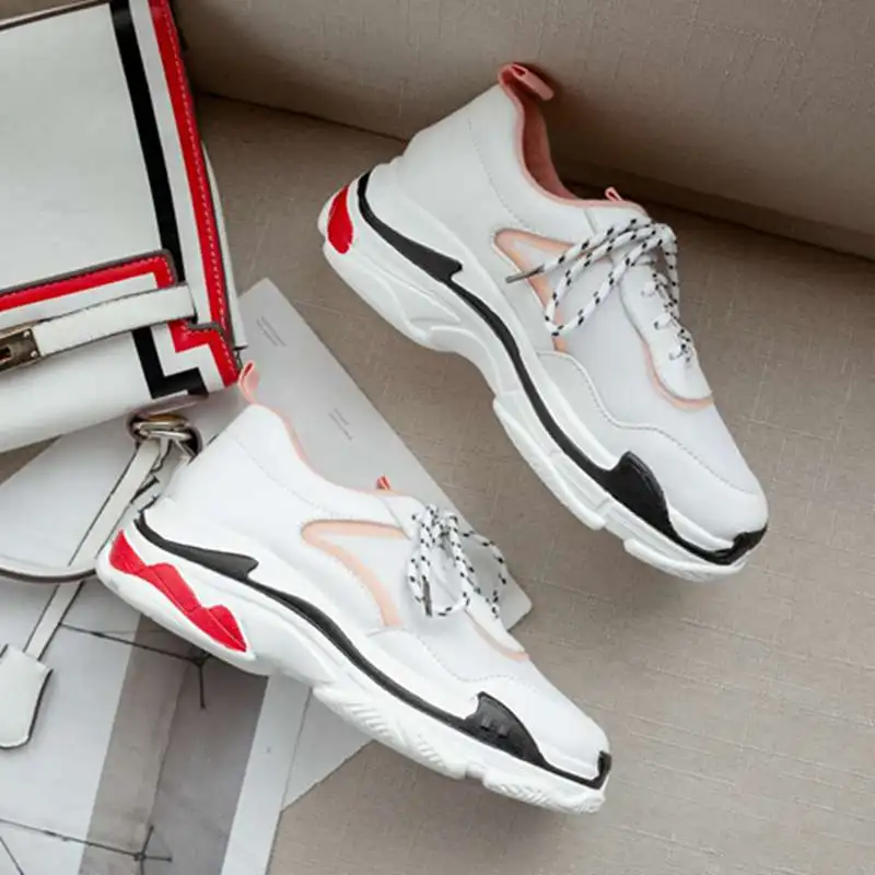 ASILETO Женская Вулканизированная обувь на шнуровке Платформа женские кроссовки