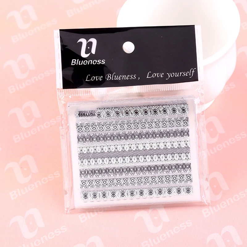 наклейки на ногти для ногтей 24 шт./лот 3d Ногтей Наклейки Красоты Летние Стили