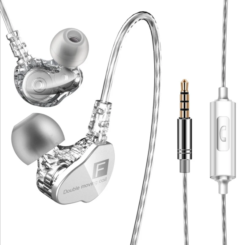 F910 Wired Earphone In-Ear Sport Bass Sound Earphones with mic Hifi Earbuds For xiaomi iPhone Huawei | Электроника