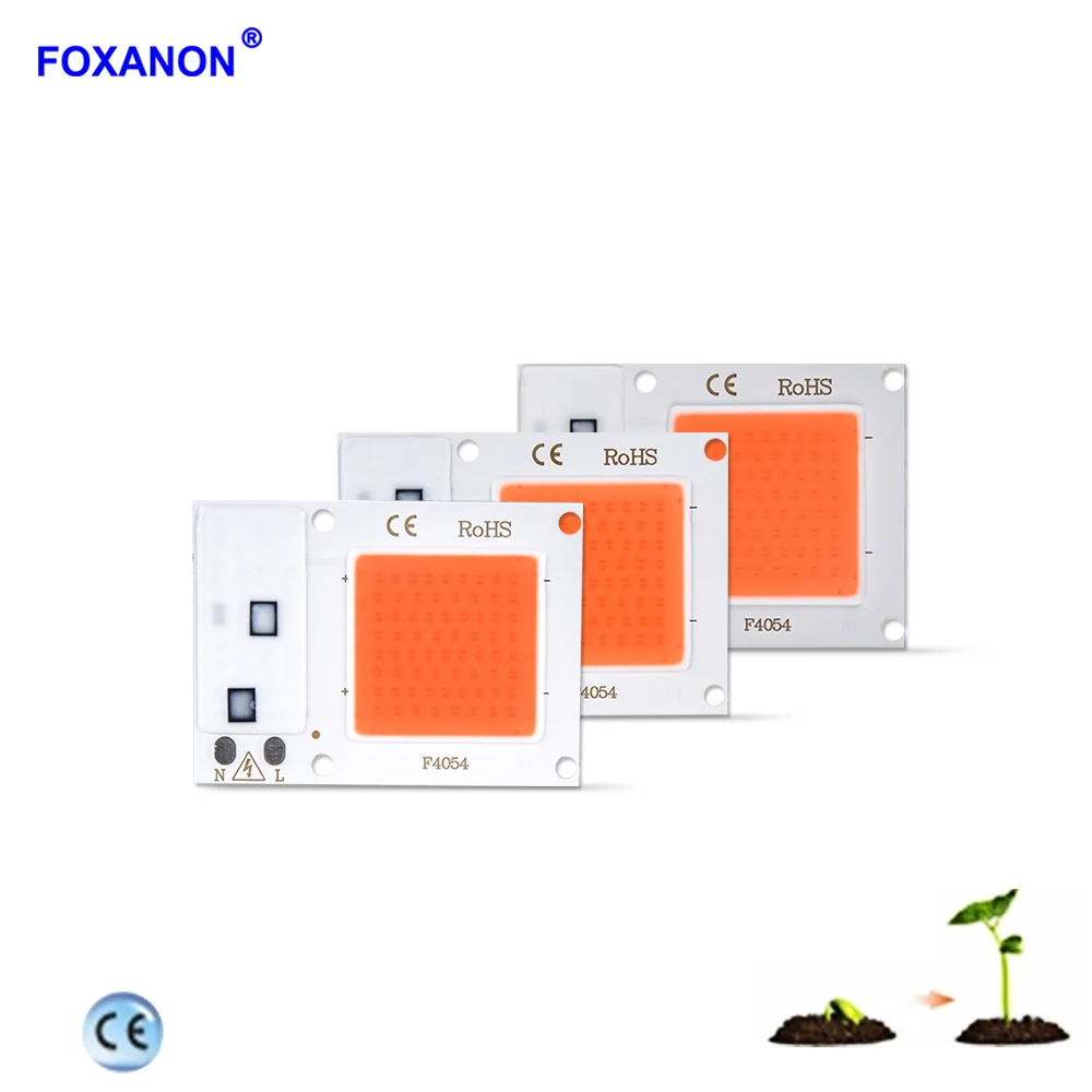Светодиодные лампы Foxanon 110 В 220 COB полного спектра 10 Вт 20 30 Вт|Подвесные лампочки| |
