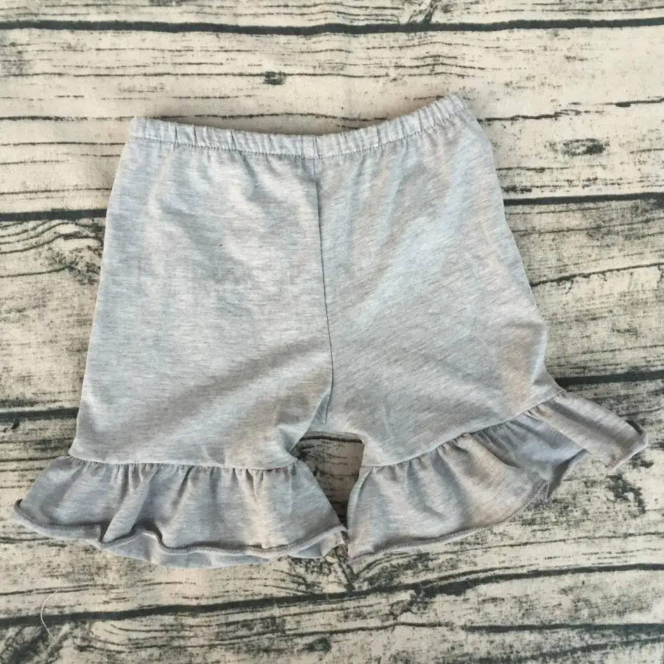 Штаны с оборками для маленьких девочек новый стиль оптовая продажа удобные шорты