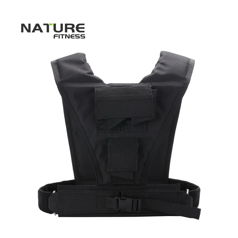 Регулируемый жилет черного цвета максимальная нагрузка 10 кг тренировочный для