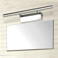 modern stainless steel led front mirror light bathroom makeup wall lamps led vanity toilet wall mounted sconces lighting fixture