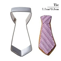 hot tie cookie tools cutter mould biscuit press fondant stainless steel discount coupon kitchen gadgets best selling baking mold