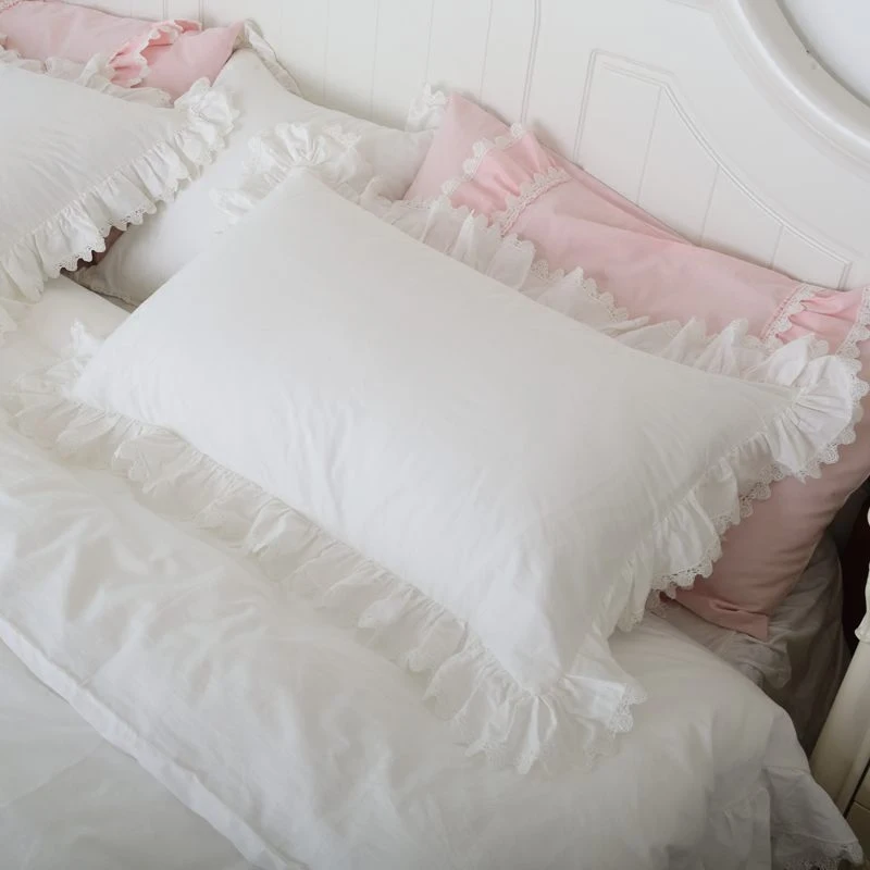 Чехол для подушки с кружевным узором 100% хлопок чехол Прямоугольная подушка