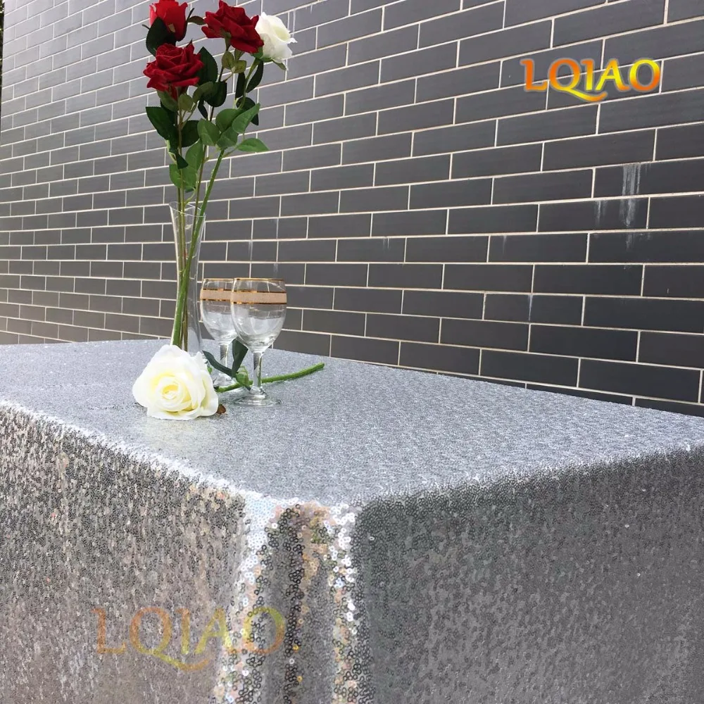 Скатерть с блестками Королевского синего цвета 120x200 см сетчатая скатерть