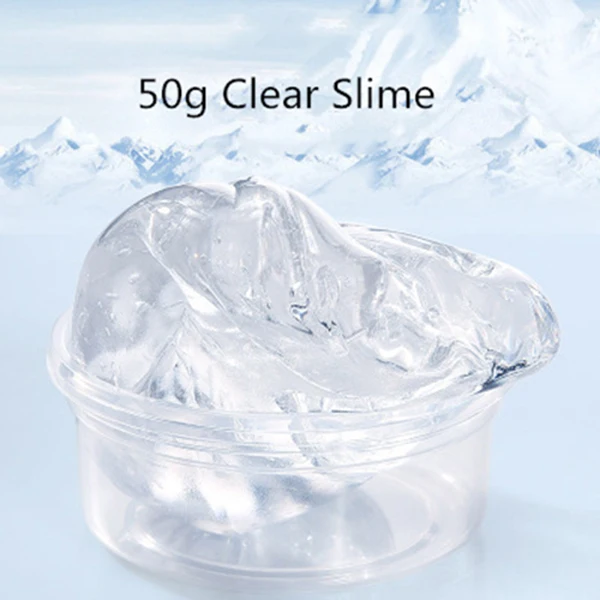 50g Clear Slime 20 г цветные клеевые бусины для поставки слаймов, гелевые добавки для рук, добавки, шарики для слизи, пушистые ломтики Lizuny, декор для аквариума - Цвет: 50g Clear Slime