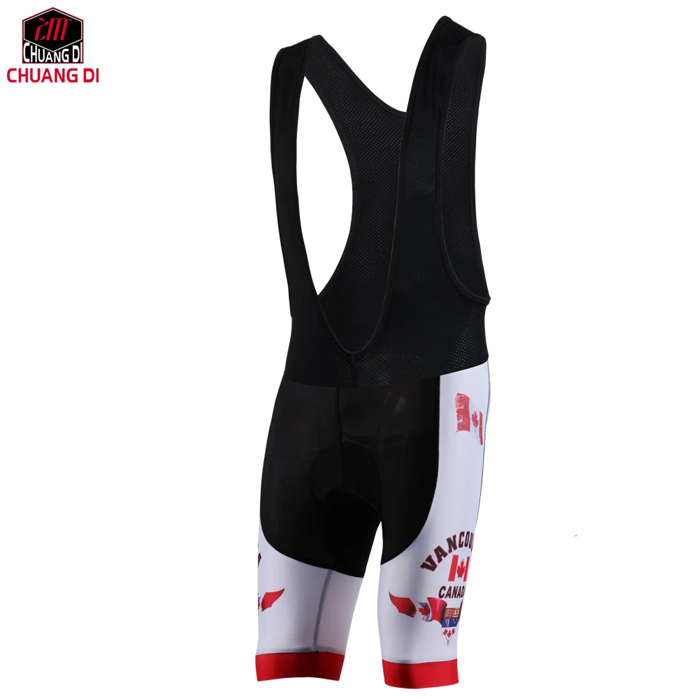 Bib Shorts ZM Канада Печать Велоспорт Джерси одежда полиэстер быстросохнущая pro MTB велосипед Велоспорт Ropa велоформа Би велорубашки - Цвет: Bib Shorts