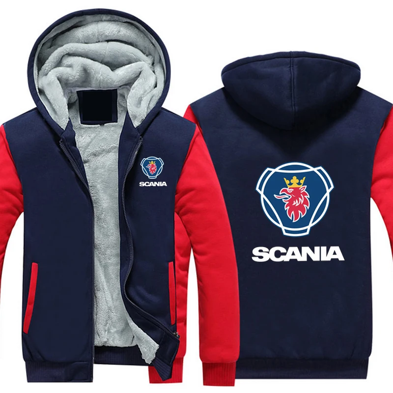 Высококачественная Мужская куртка худи SCANIA зимнее пальто для мужчин