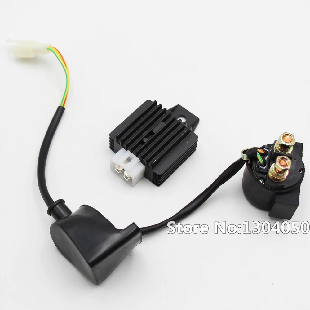 4 Контактный регулятор напряжения Выпрямитель стартер соленоидное реле для GY6 50 90