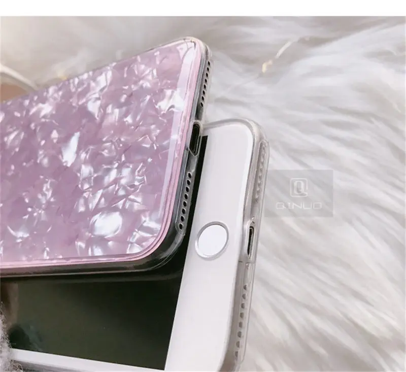 Роскошный цветной чехол QINUO для iphone 6 S 7 8 Plus с волной воды мягкий силиконовый X XS MAX