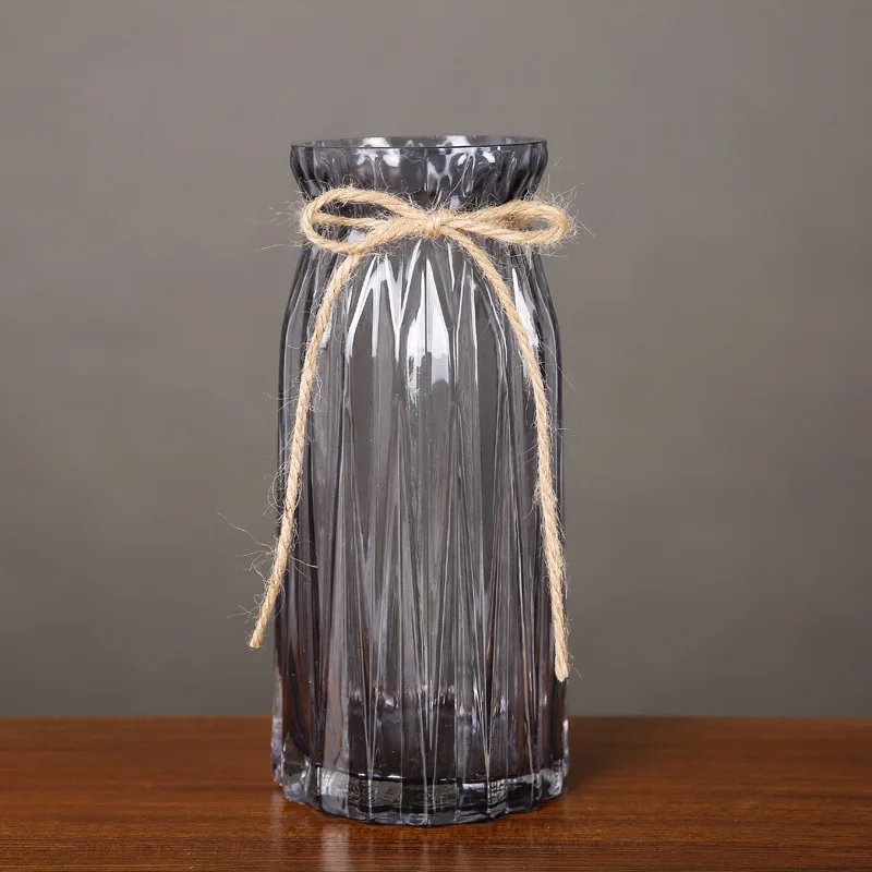 Краткое Стекло башня ваза для домашнего украшения реквизит фотосессии Винтаж