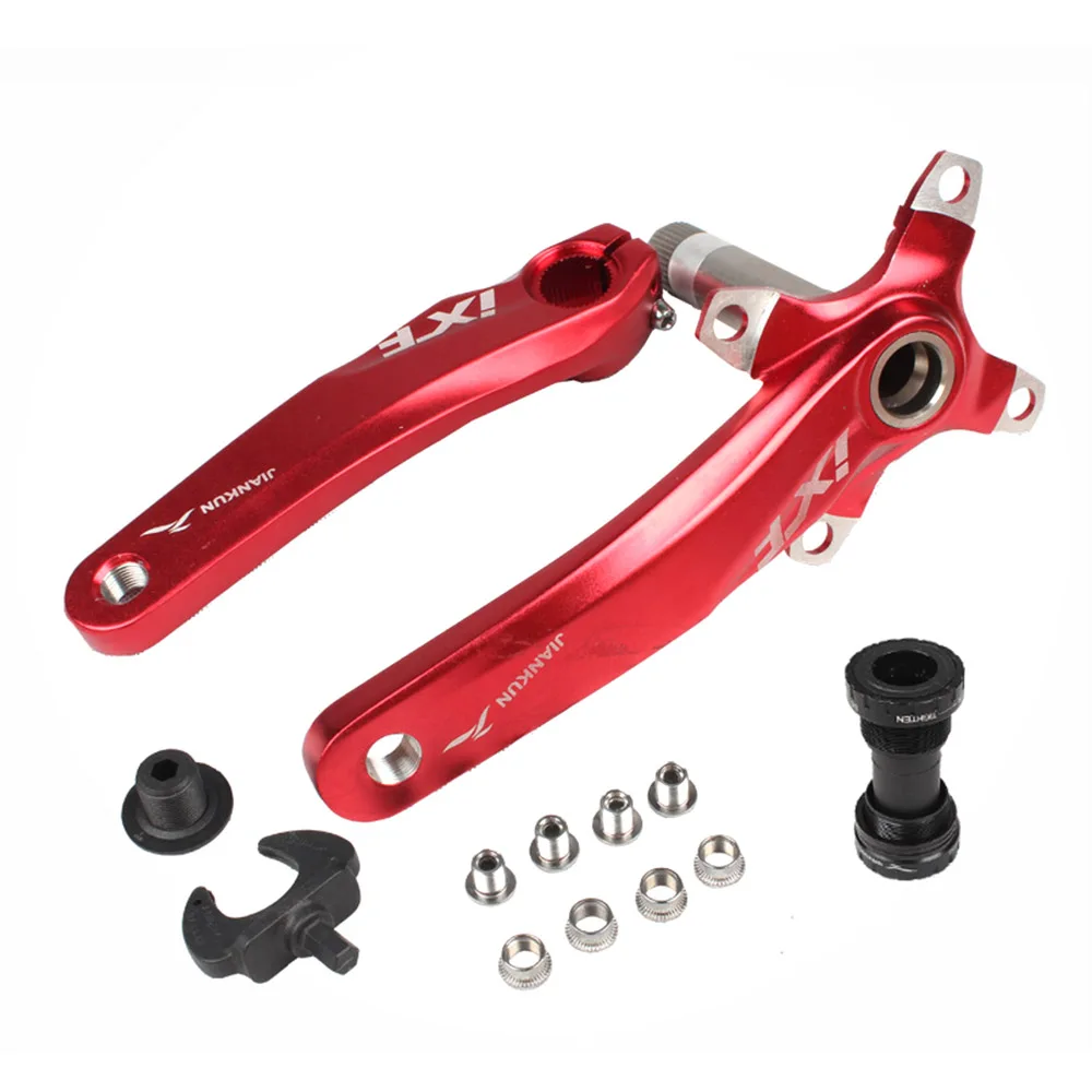 Red With BB IXF 104bcd шатун для горного велосипеда Hollowtech измеритель мощности шатуны для велосипедной перевозки, запчасти для дорожного велосипеда, рукоятка - Цвет: Red With BB