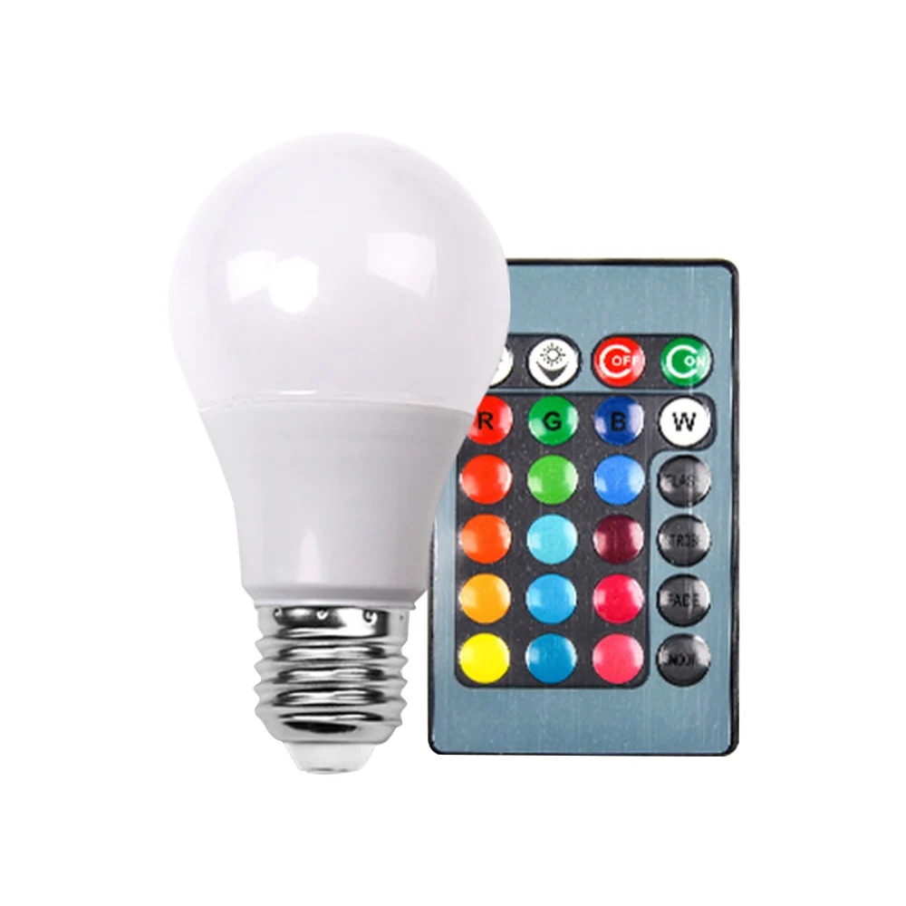 E27 светодиодный 16 Цвет Изменение RGB магический светильник лампа 3W 10W 15W лампы