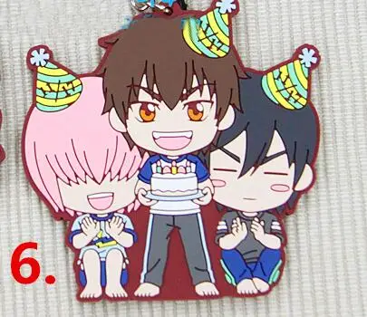 6 1 шт. аниме брелок Miyuki Kazuya no ACE Sawamura Furuya Satoru Haruichi телефонный брелок для портфеля брелоки De Llaveros - Цвет: 6