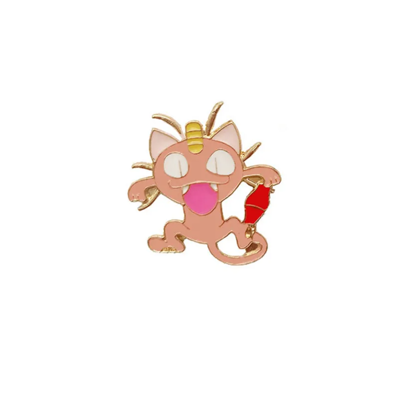 Эмалированный желтый Нагрудный значок Pikachu Super Monster Go Pokeball безопасный шарф для