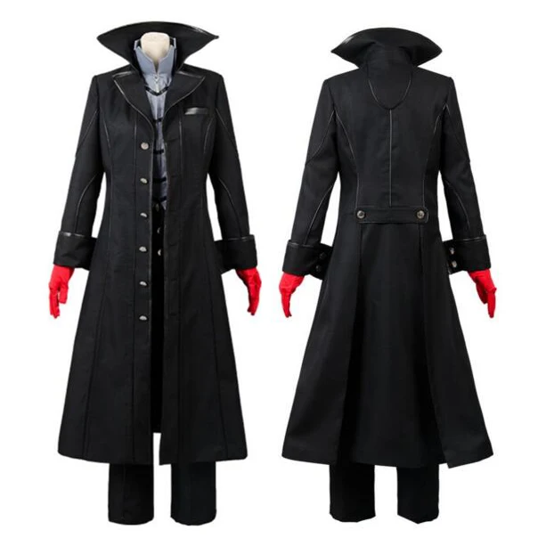 Persona 5 Joker Leading Character Hero мужской костюм черная куртка рубашка брюки одежда униформа