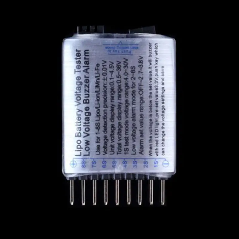 1 s 8 S RC Lipo литий ионный Батарея Метр Низкая Напряжение звуковой сигнал