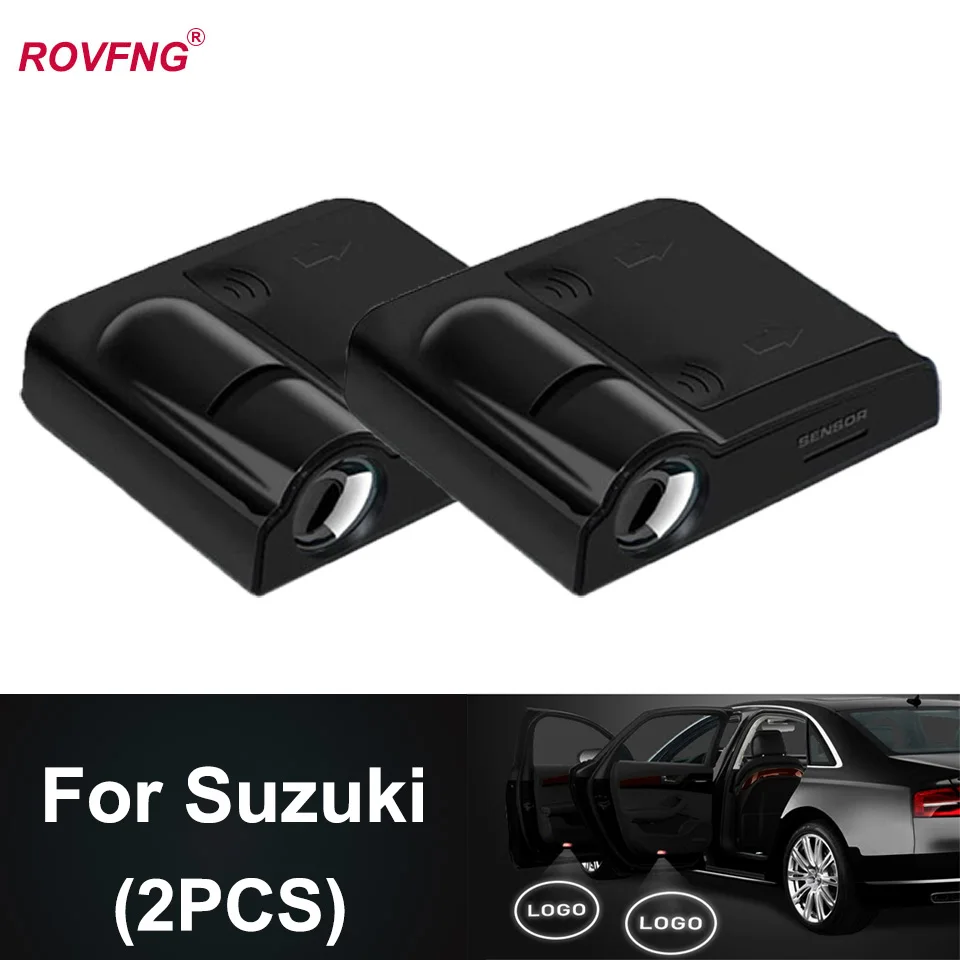 ROVFNG освещение в ногах подсветка дверей автомобиля ghost x логотип проектор для Suzuki