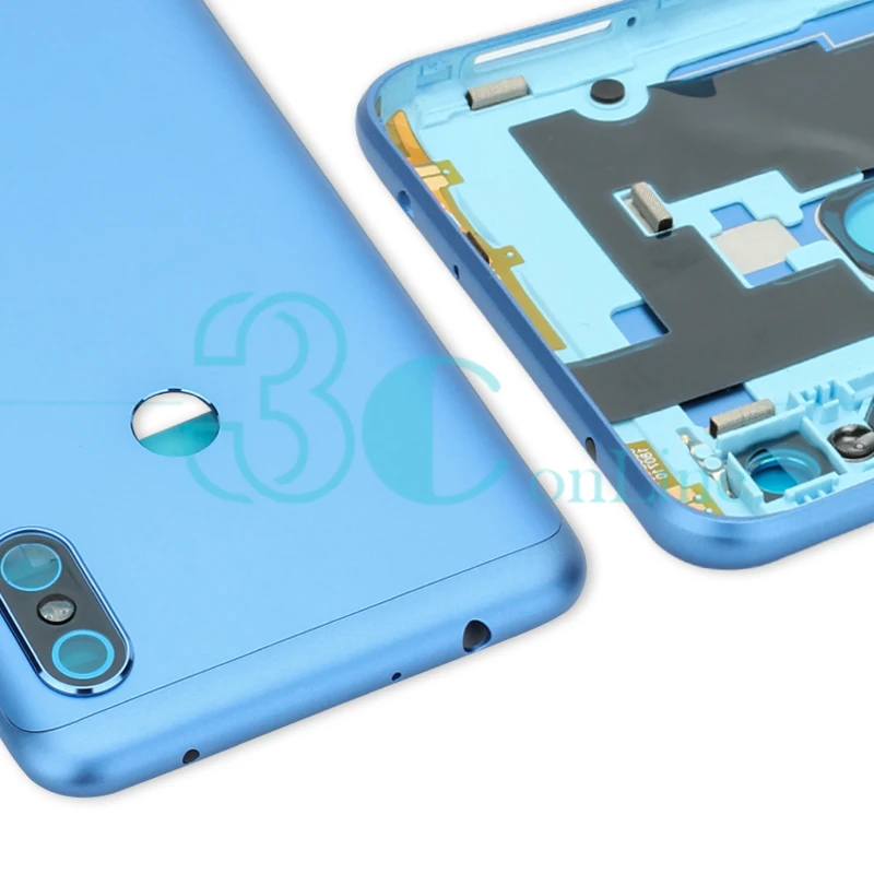 Чехол для Xiaomi Redmi Note 6 Pro, задняя крышка, корпус, дверной чехол, панель+ стекло для камеры, объектив+ боковые клавиши, запасные части