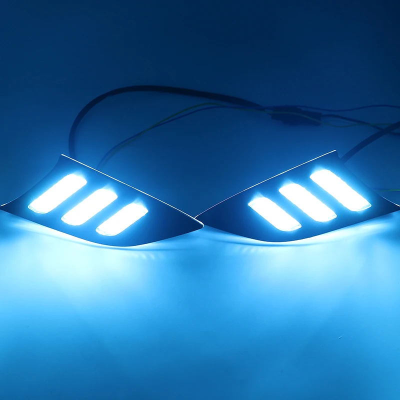 Car Flashing 1 Set Styling DRL Daytime Running Light Fog Lamp with Turn Signal For KIA K3 CERATO 2013 2014 2015 2016 |