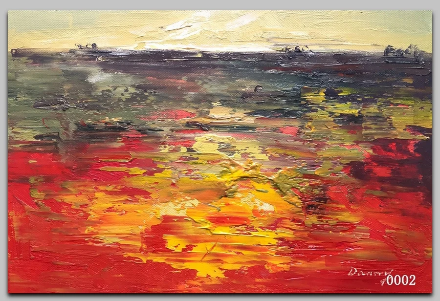 Картина маслом пейзаж Ручная роспись холст абстрактная дешевая Настенная