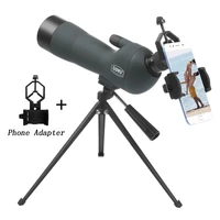 20 60x60 spotting scope zoom monocular birdwatch universal phone adapter mount lll night vision waterproof telescope hunting