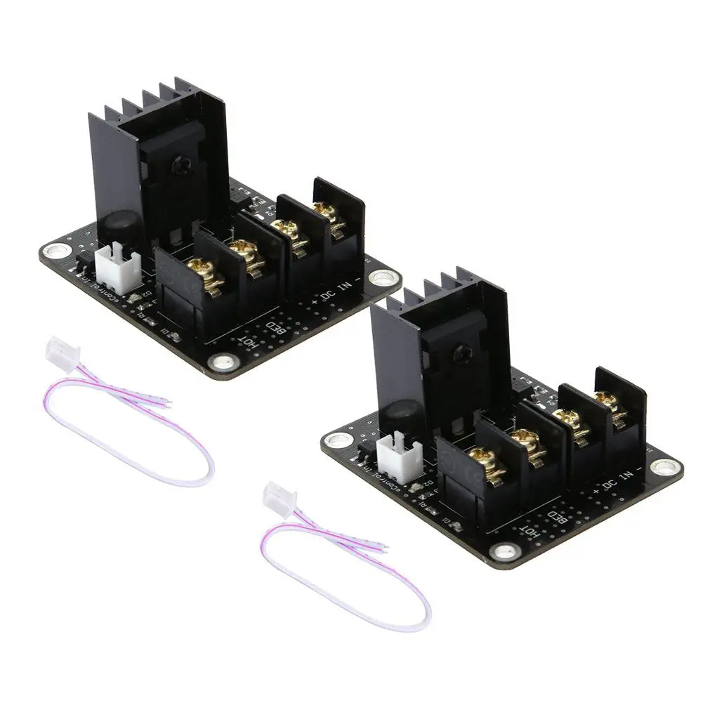 2 Pack 3D Printer Parts General Add-on Heated Bed Power Expansion Module for with Cable Black | Компьютеры и офис