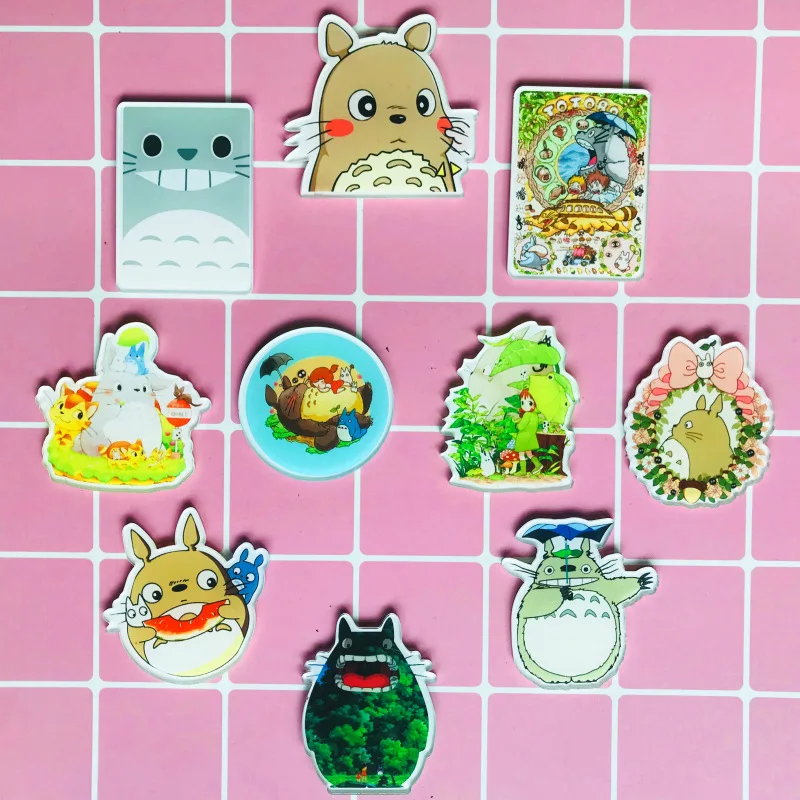 10 шт. с изображением героя мультфильма Мой сосед Тоторо Япония значок Harajuku