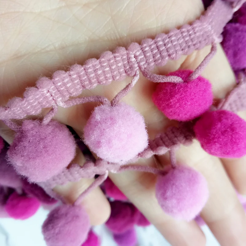 ZHUTOUSAN аксессуары для шитья кружевной ленты 5 ярдов 3 см помпоны кисточек отделка