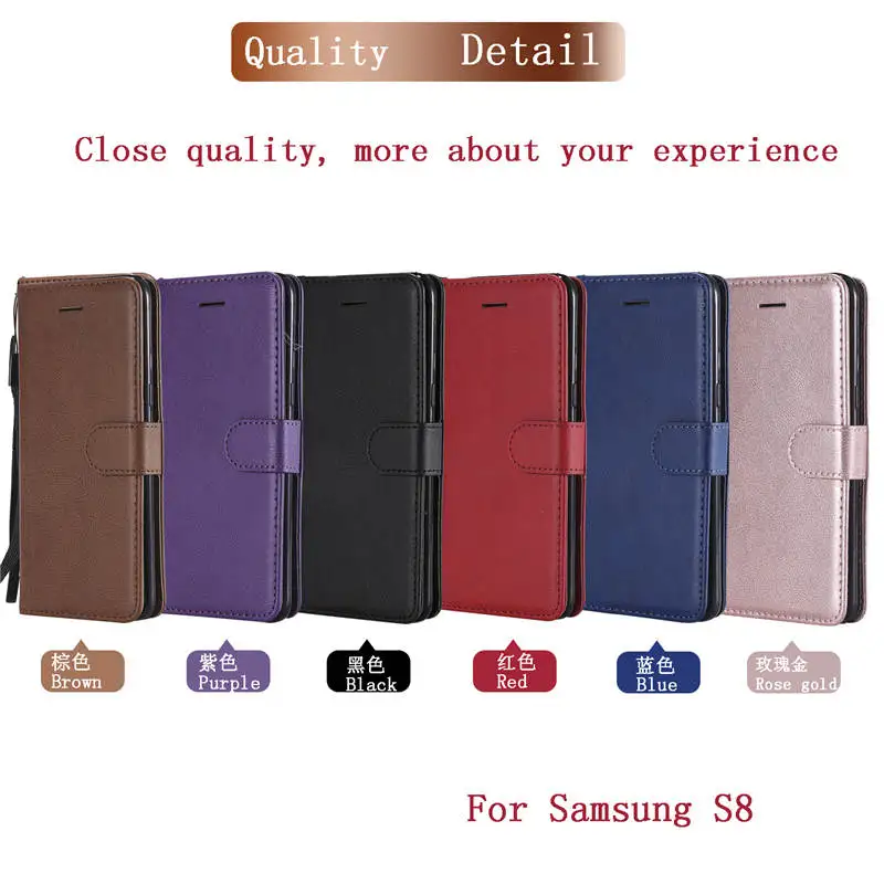 Чехол для Galaxy S8 Samsung кожаный флип чехол G950F G950 G9500 G950P G950W G950U SM G950FD|Чехлы-книжки| |