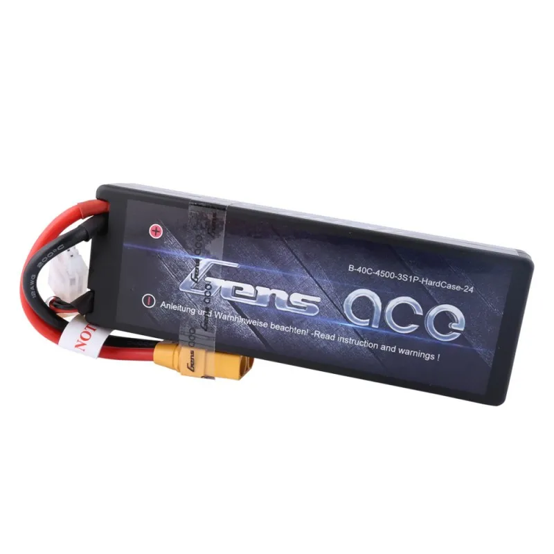 

Gens ace Lipo Battery 11.1V 4500mAh Lipo 3S Battery Pack 40C-80C XT90 Plug Reliable Power for 1/8 1/10 RC HPI Car