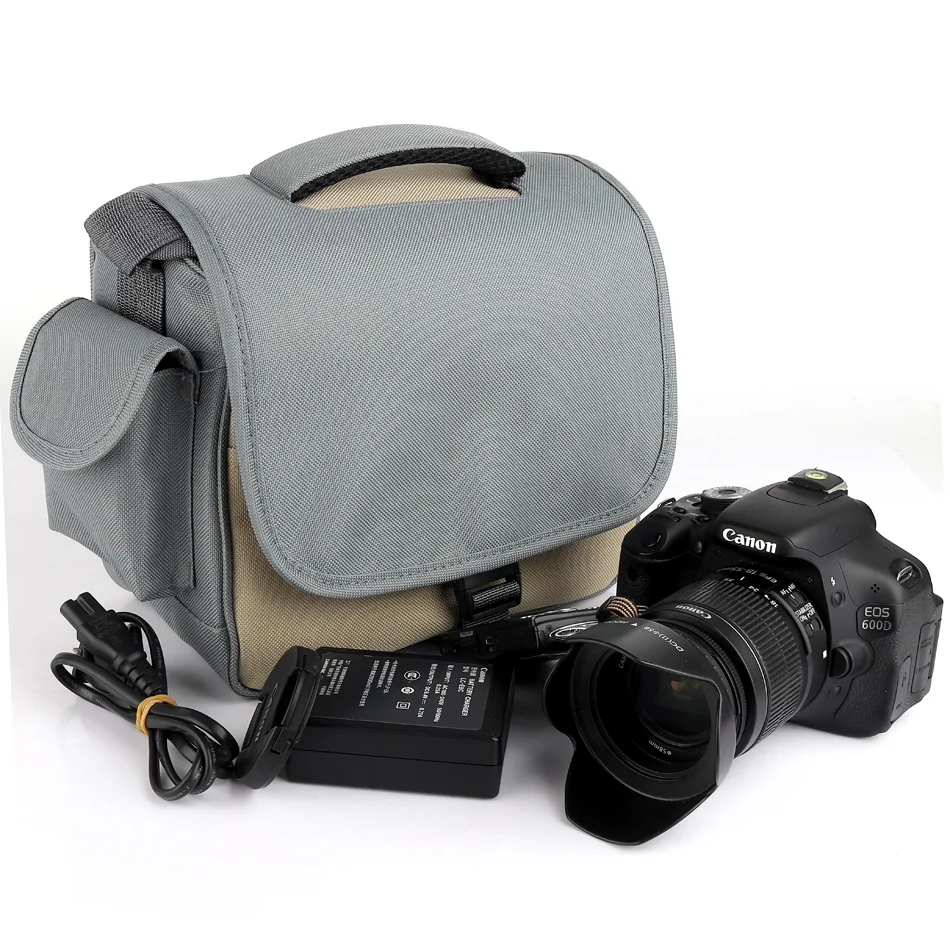 Холщовая DSLR сумка для камеры Canon 60D 600D 650D 77D 760D 6D Mark II 60Da 70D 7D 80D 90D SX60 5Ds T6i T5i T5|Сумки